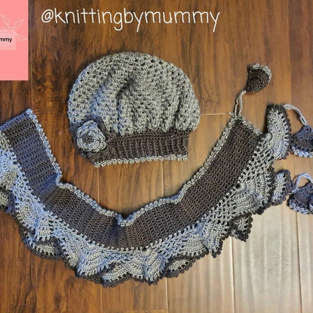 Hat with matching scarf!